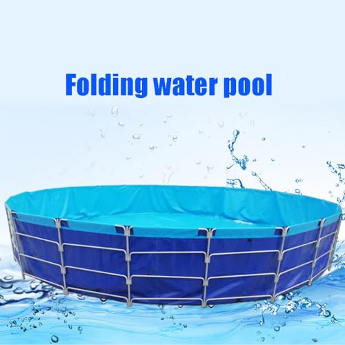Sermair Canvas Folding Swimming Pool Multi-Functional Water Storage Tank Blue