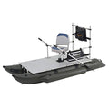 AQUOS Heavy-Duty FM 10.2 ft Inflatable Fishing Pontoon Boat for One