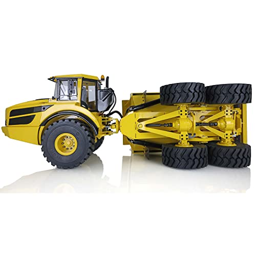 TOUCAN RC HOBBY 1/14 Metal Hydraulic Articulated Truck Dumper Yellow