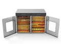Kolice Commercial High Capacity 32-Tier Dried Fruit Machine Stainless Steel