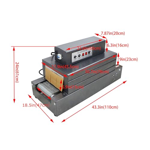 BREVELTION 220V Automatic Shrink Tunnel Packaging Machine