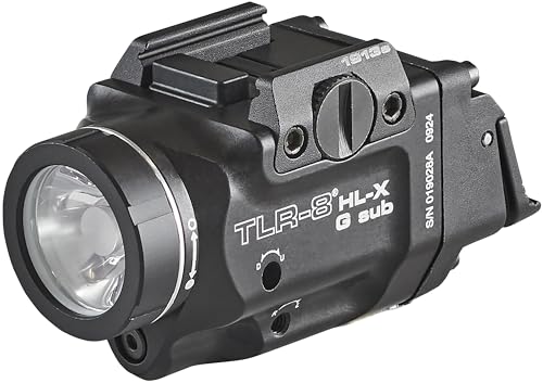 Streamlight TLR-8 HL-X G 1000-Lumen Tactical Flashlight with Green Laser Black