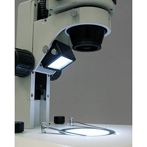 AmScope TS130R-LED Microscope Table Rack Stand with LED Lights White