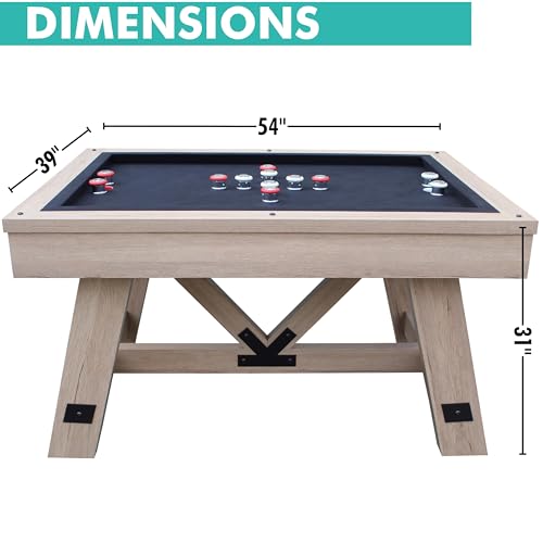 Freetime Fun Bumper Pool Table 54" Rustic Oak