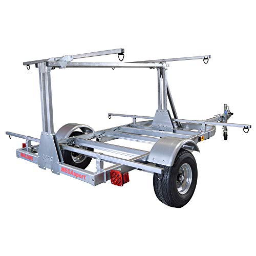 Malone MegaSport Low Bed Kayak Trailer Silver