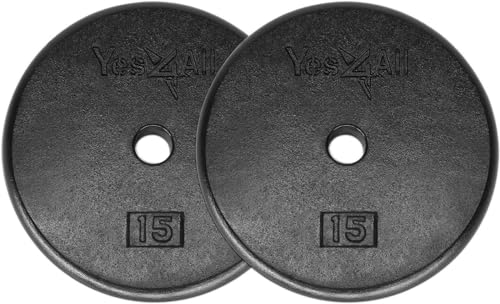 Yes4All Combo Barbell - Deadlift Jack - Silence Drop Pad - Weight Plate Blue