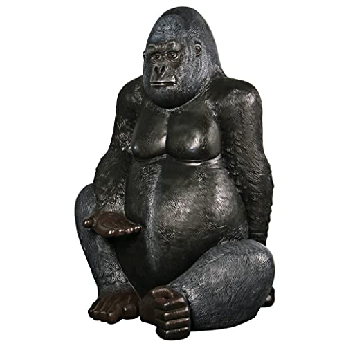 Design Toscano Grande Scale Male Silverback Gorilla Statue Full Color
