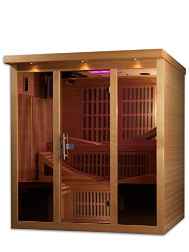 DYNAMIC SAUNAS Monaco 6-Person Near Zero EMF Far Infrared Sauna Canadian Hemlock