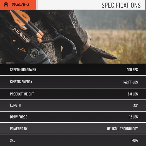Ravin Crossbows R10 Crossbow Package R014 with HeliCoil Technology Black