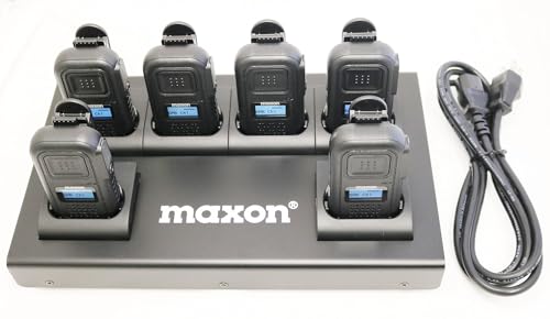 MAXON MBR-400 Digital Business Radio Six-Pack with Earpiece and Multi-Charger