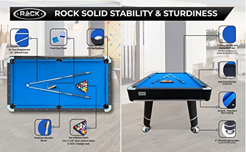 RACK Orion 8-Foot Tournament Billiard/Pool Table Blue