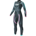 TYR Women's Cat 5 Wetsuit Black/Turquoise/Fuchsia S/M