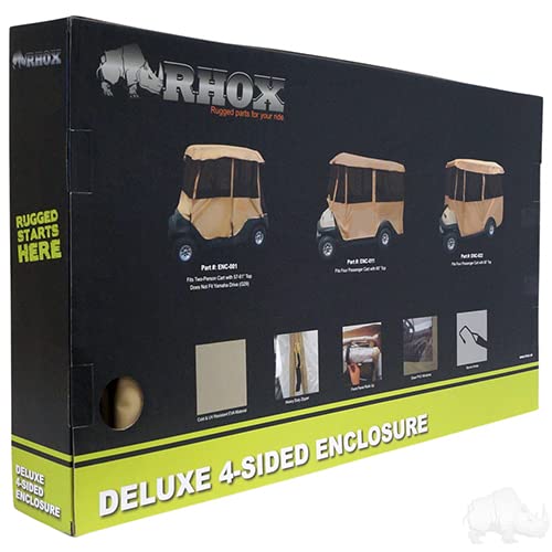 Revenge Golf Cart Parts & Accessories Deluxe 4 Sided 88" Top Enclosure