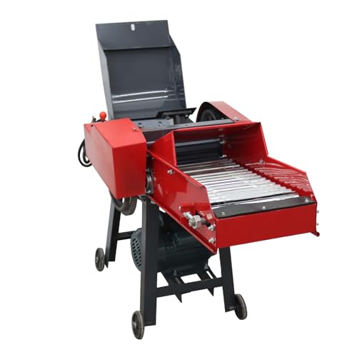 INTSUPERMAI 6-Blade Hay Cutter Pulverizer Red
