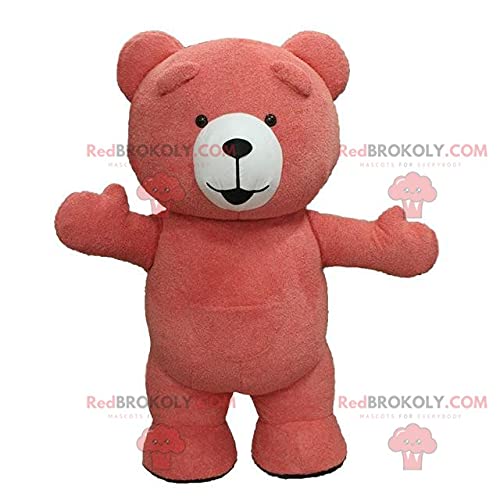 SPOTSOUND Pink Teddy Bear Mascot Costume