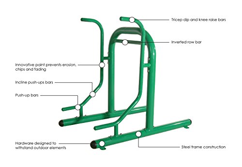Stamina Outdoor Fitness Multi-Station Gym Green
