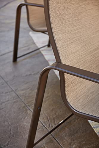 Winston Seagrove II Ultra High Back Patio Dining Chairs Set of 2 Sunbrella Pueblo Dune Fabric