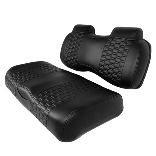 MADJAX Golf Cart Front Seat Cushion Assembly Black