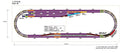 Rokuhan Layout Plan AD Complete Track Set 67.5" x 17.7