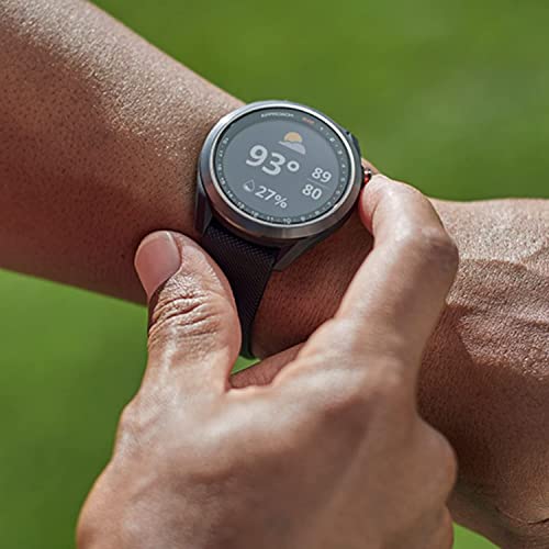 PlayBetter Garmin Approach S42 Golf GPS Watch Gunmetal/Black