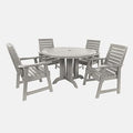 Highwood Weatherly 5-Piece Round Dining Set Harbor Gray