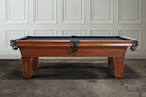 Empire USA - Corona Slate Pool Table w/ Premium Billiards Accessories (8FT) American Walnut