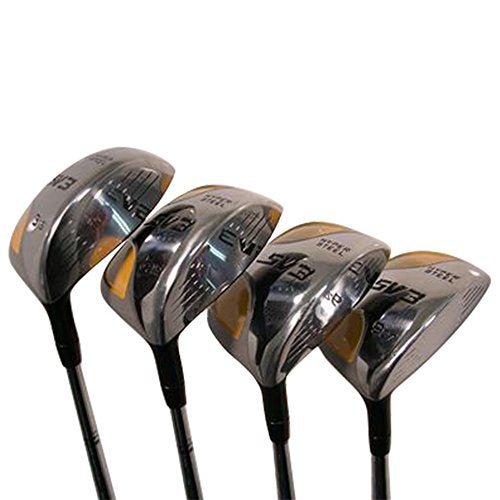 SV3 Senior Men's Yellow Square Fairway Wood Set Golf Clubs Black Grips