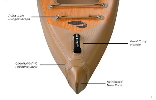 Paddle North 12' Karve Kayak XL Two-Person Inflatable Kayak - Wood Grain