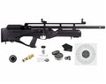 Wearable4U Hatsan HGHercBull-30 Hercules Bully .30 Caliber Air Rifle Bundle with Towel, 100 Pellets, 100 Targets Black