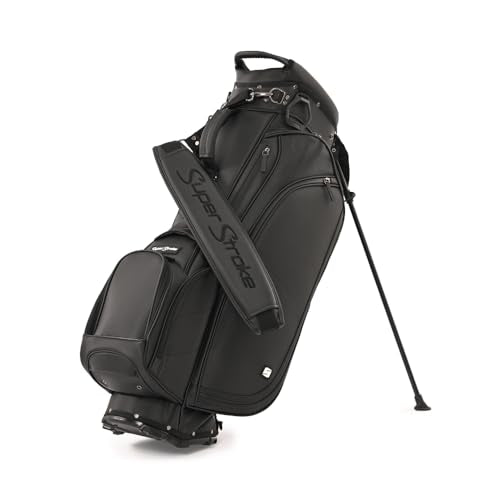 SuperStroke Golf Bag Hybrid for Men & Women, Easy to Carry, Light Weight & Durable, Black