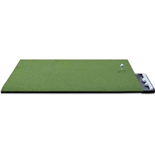 Big Moss Golf Indoor Simulator Practice Bay with Hitting Green for 9 Ft Ceiling Height Multicolor