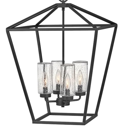 Hinkley Alford Place 12v Outdoor Chandelier Museum Black