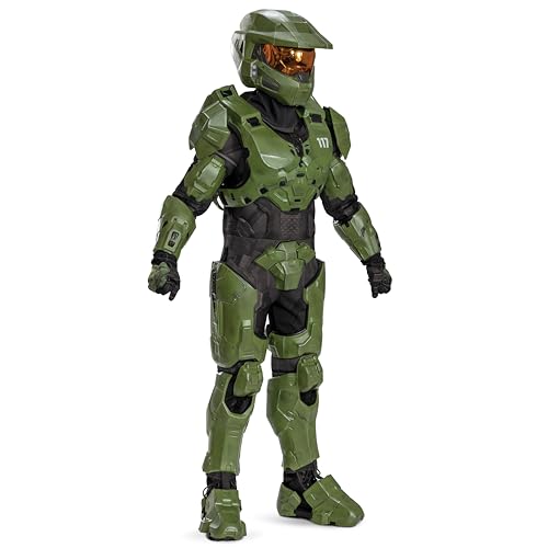 Disguise Halo Master Chief Kids Costume with Full Armor and Helmet, Child Size 10-12