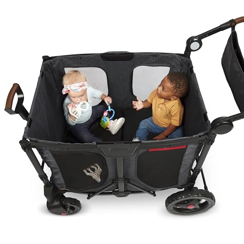 Radio Flyer Voya XT Quad Stroller Wagon 4-Seater Gray
