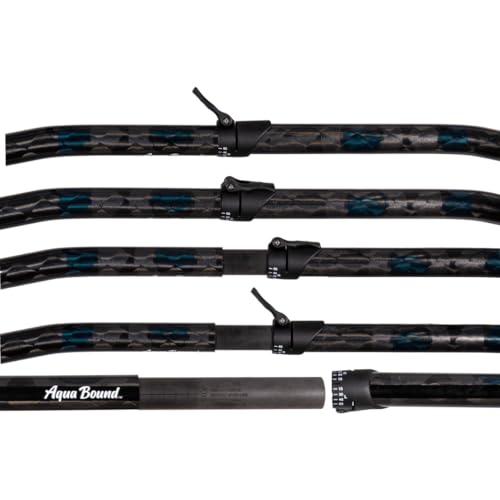 AQUA BOUND Carbon Versa-Lok Bent Shaft Kayak Paddle 4-Piece Black