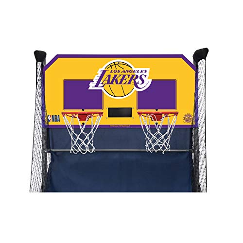Pop-A-Shot Home Dual Shot Basketball Game Los Angeles Lakers Purple Gold