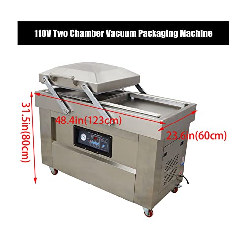 LGXEnzhuo Double Chamber Vacuum Packaging Sealer for Food Saver 110V 1500W