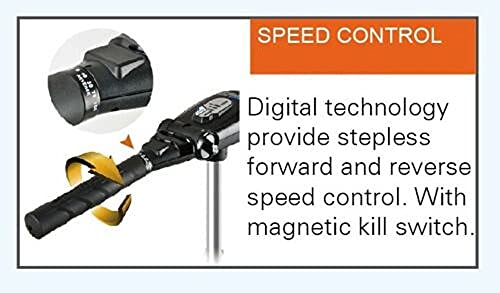 PARKHO HASWING Electric Trolling Motor 12V 3 HP 39.4 Inch Shaft Transom Mount