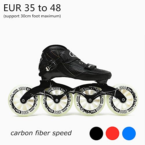 N\C Carbon Fiber Inline Speed Skates Blackcomplete3
