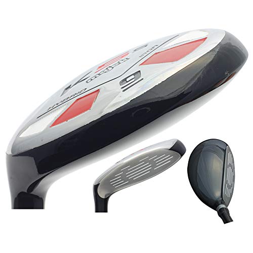 Majek Left Handed Golf +1 inch Over Big & Tall Senior Men’s All Hybrid Partial Set Black