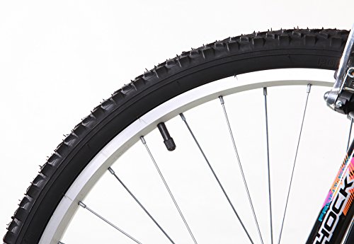 Titan Women's Mountain Bike 21-Speed Suspension 17-Inch Frame Black and Teal