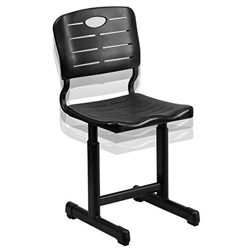 Flash Furniture Nila Adjustable Height Student Chairs Set of 6 Black