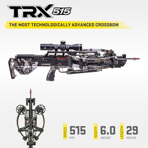 TenPoint TRX 515 Crossbow Vektra - Fastest & Most Accurate with ACUslide MAXX, EVO-X Elite Scope & 3 CenterPunch HPX Arrows