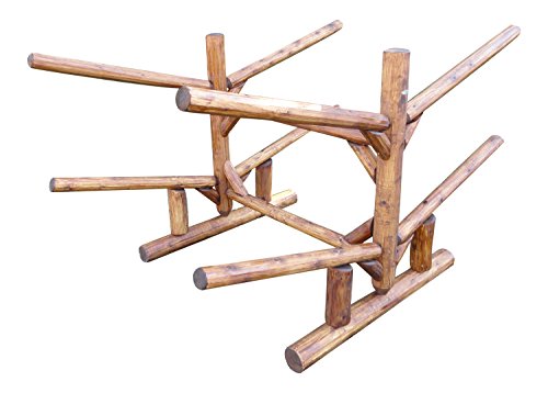 Log Kayak Rack 4 Place Canyon Brown Finish
