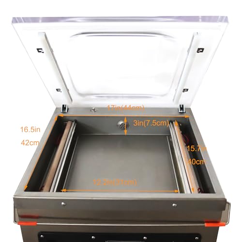 WYDDDARY Heavy Duty Commercial Vacuum Sealer 750W 15.7" Sealing Length