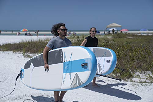 Boardworks SHUBU Riptide Inflatable Stand-Up Paddle Board (iSUP) Complete Kit Blue/White/Grey