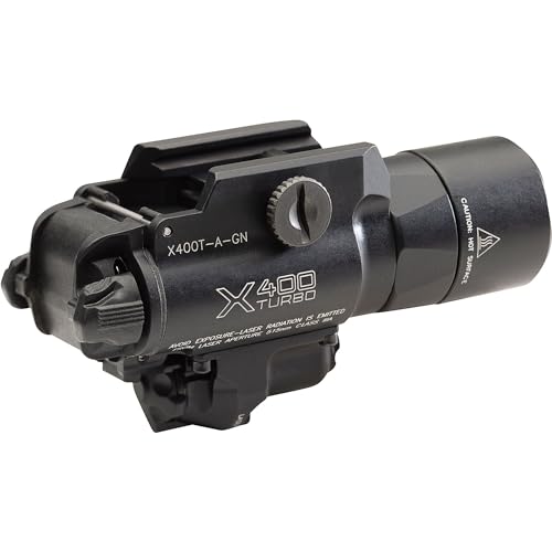 SureFire X400T High-Candela LED WeaponLight with Green Laser Black