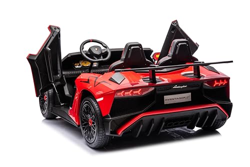 Freddo 24V Lamborghini Aventador Brushless 2-Seater Ride-On Car Red