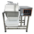 LGXEnzhuo 110V 32L Electric Vacuum Pump Meat Vegetable Tumbler Marinator Stainless Steel Silver