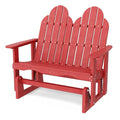Wildridge Classic Adirondack Glider Cardinal Red